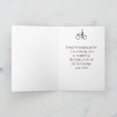 Life Better Bike Great Granddochter Birthday Kaart (Binnen)