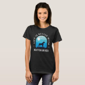 Life Better Boston Boxer  Blue Dog papa T-shirt (Voorkant volledig)