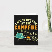 Life Better Campfire Camng Camper Boys Girl Kids M Kaart (Voorkant)