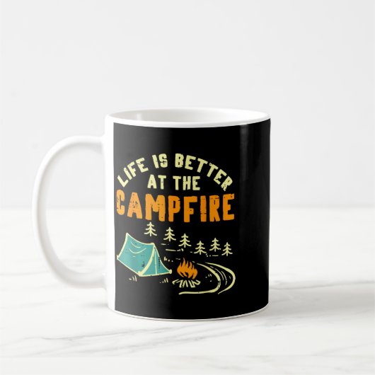 Life Better Campfire Camng Camper Boys Girl Kids M Koffiemok (Links)