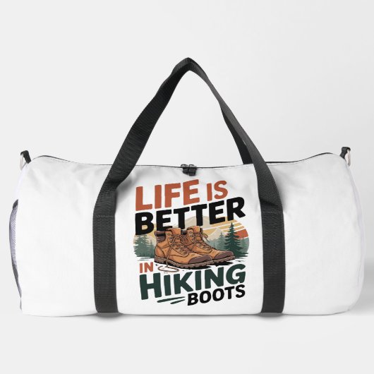 Life Better In Hiking Boots Plunjezak (Achterkant)