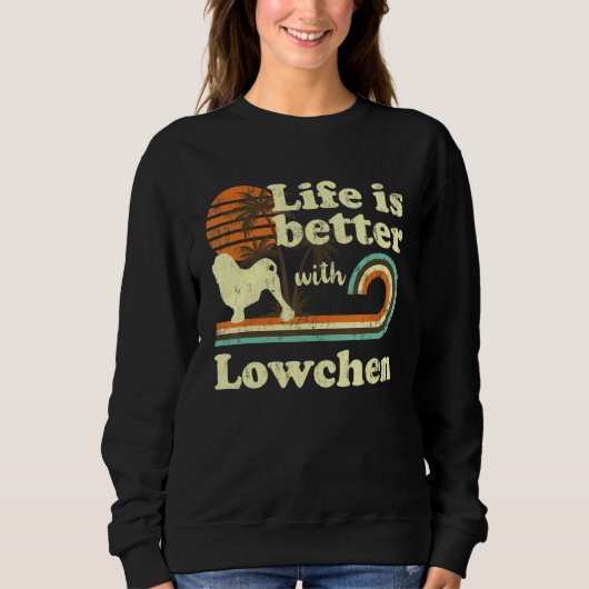 Life Better Lowchen Dog mama Dad Trui (Voorkant)