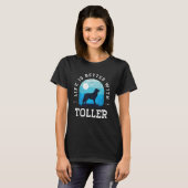 Life Better Nova Scotia Duck Tolling Tol T-shirt (Voorkant volledig)