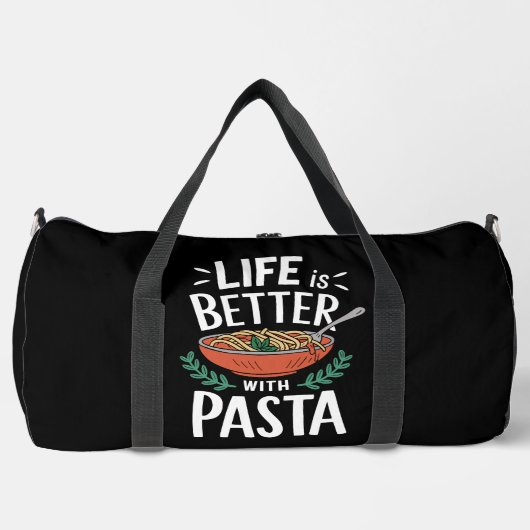 Life Better With Pasta Bowl Plunjezak (Voorkant)