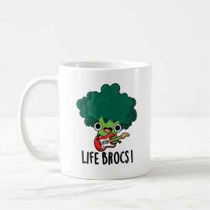 Life Brocs Funny Veggie Broccoli Pun Koffiemok