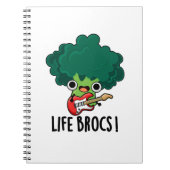 Life Brocs Funny Veggie Broccoli Pun Notitieboek (Voorkant)