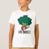 Life Brocs Funny Veggie Broccoli Pun T-shirt (Voorkant)