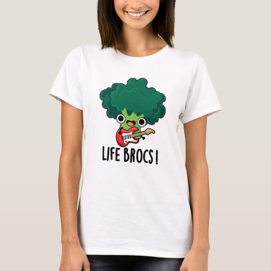 Life Brocs Funny Veggie Broccoli Pun T-shirt (Voorkant)