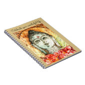Life Buddha Waterverf Art Spiral Notebook Notitieboek (Rechterzijde)
