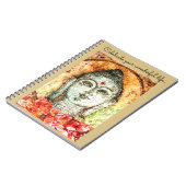 Life Buddha Waterverf Art Spiral Notebook Notitieboek (Linkerzijde)