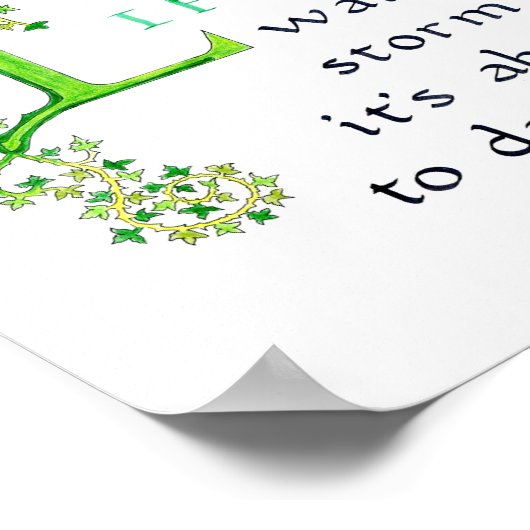 Life calligraphy quotation poster (Hoek)