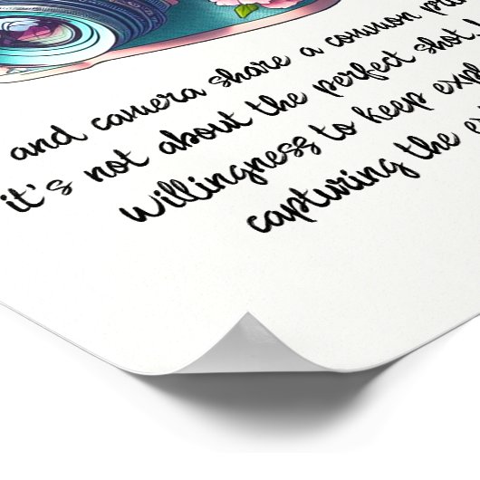 Life & Camera Quote Poster (Hoek)