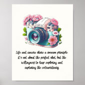 Life & Camera Quote Poster (Voorkant)