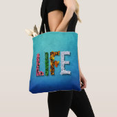 Life Canvas tas Vrouw Blauw Sky Water Fruit Food S (Dichtbij)