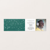 Life Celebration Elegant en Graceful Funeral Kaart (Buitenkant ongevouwen)