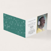 Life Celebration Elegant en Graceful Funeral Kaart (Buitenkant)