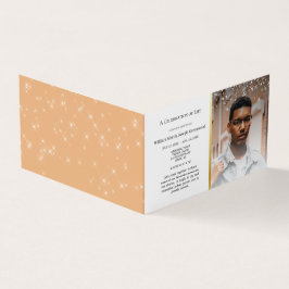 Life Celebration Elegant en Graceful Funeral Kaart