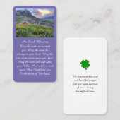 Life Celebration Memorial Begrafenis Kaart Visitekaartje (Voorkant / Achterkant)