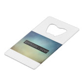 Life Champ Creditkaart Flessenopener (Voorkant Gekanteld)