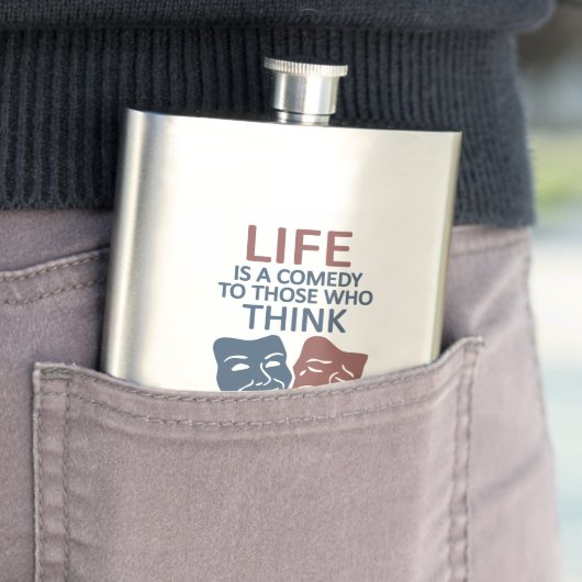 LIFE-citaat aangepaste kolf Flacon (Voorbeeld)