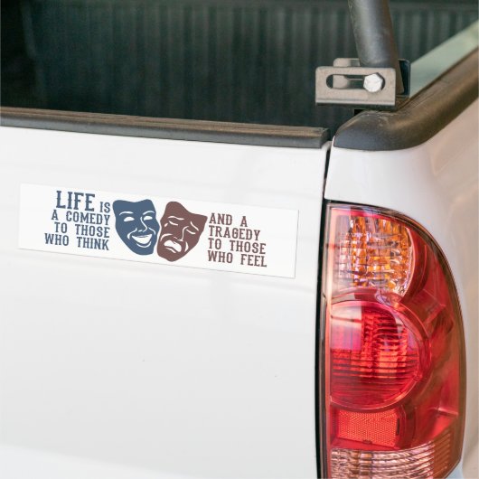 LIFE-citaat bumpersticker (Op Truck)