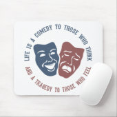 LIFE-citaat mousepad Muismat (Met muis)