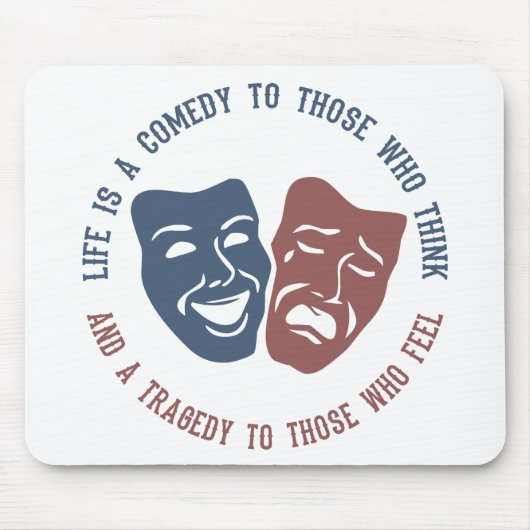LIFE-citaat mousepad Muismat (Voorkant)