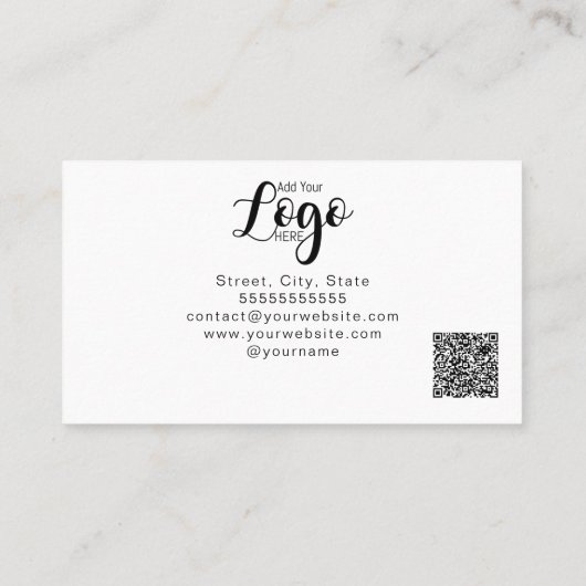 Life coach boom van het leven therapeut yoga heale visitekaartje (Achterkant)