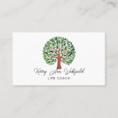 Life coach boom van het leven therapeut yoga heale visitekaartje (Voorkant)