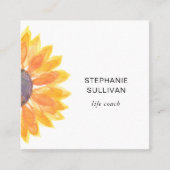 Life Coach Botanisch Vierkante Visitekaartje (Voorkant)