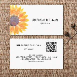 Life Coach Botanische QR Code Visitekaartje