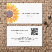 Life Coach Botanische QR Code Visitekaartje