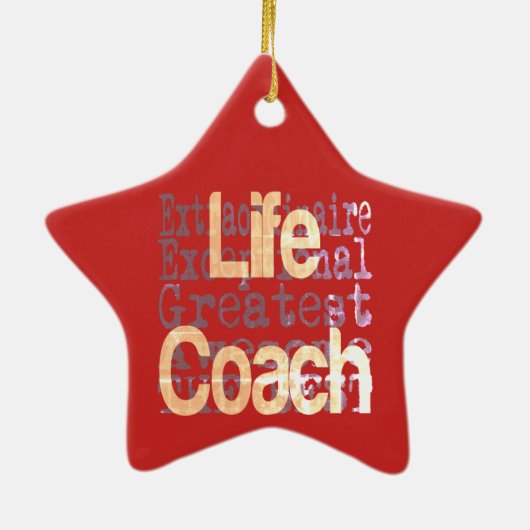 Life Coach buitengewoon Keramisch Ornament (Achterkant)