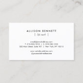 Life Coach Celestial Glow Minimal Dusty Blue Visitekaartje (Achterkant)