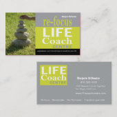 Life Coach Center - Persoonlijke doelen Motivatie Visitekaartje (Voorkant / Achterkant)
