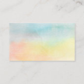 Life Coach Colorful Floral Visitekaartje (Achterkant)