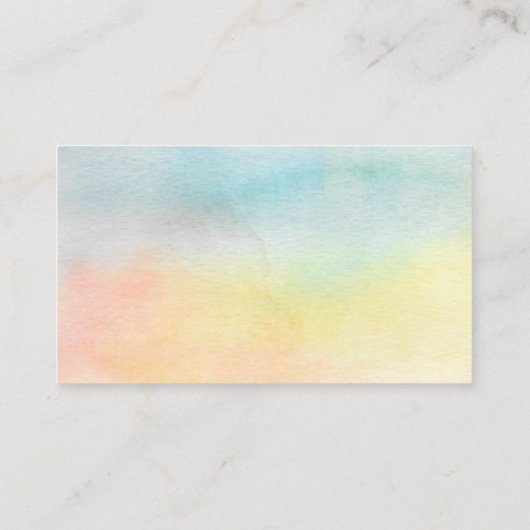 Life Coach Colorful Floral Visitekaartje (Achterkant)