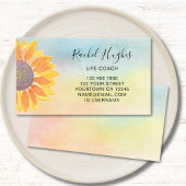 Life Coach Colorful Floral Visitekaartje