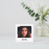 🌱 Life Coach Custom QR & Foto Vierkante Visitekaartje (Staand voorkant)