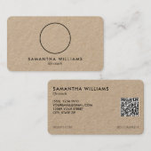 🛤️ Life Coach Custom QR Foto Visitekaartje (Voorkant / Achterkant)