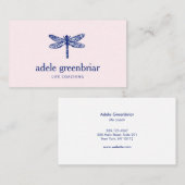 Life Coach Dragonfly Logo Visitekaartje (Voorkant / Achterkant)