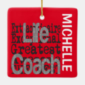 Life Coach Extraordinaire CUSTOM Keramisch Ornament (Achterkant)