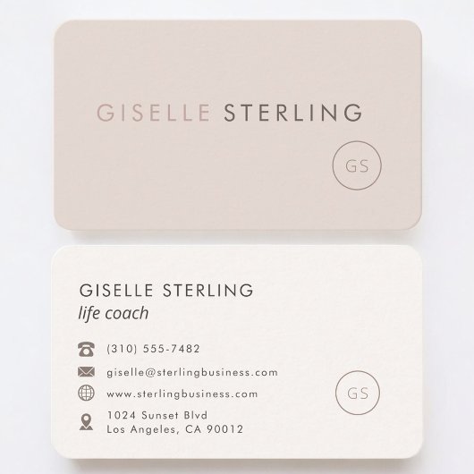 Life Coach Feminine Professional Visitekaartje