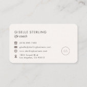 Life Coach Feminine Professional Visitekaartje (Achterkant)