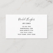 Life Coach Floral Visitekaartje (Achterkant)