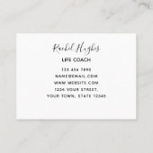 Life Coach Floral Waterverf Visitekaartje (Achterkant)
