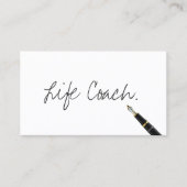 Life Coach Free Handwrite-script Visitekaartje (Voorkant)
