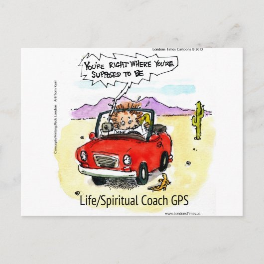 Life Coach GPS Briefkaart (Voorkant)