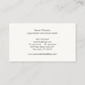 Life Coach Health and Wellness Tree Visitekaartje (Achterkant)