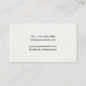 Life Coach Health Spa Therapy Elegant Succulent Visitekaartje (Achterkant)